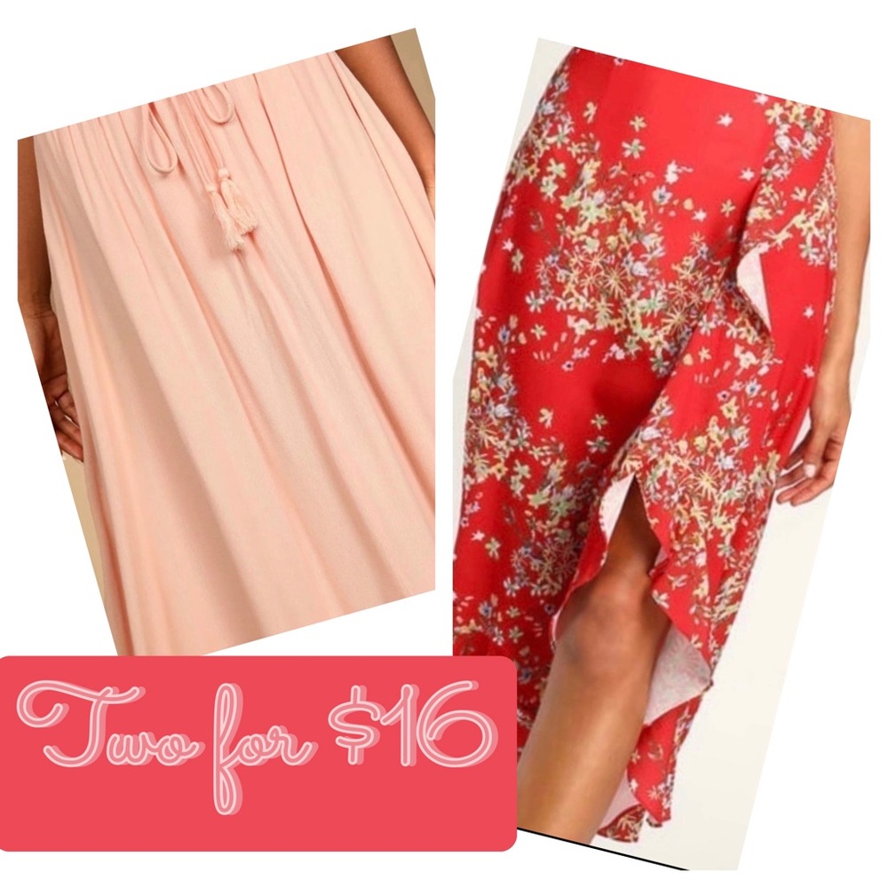 Lulu’s MIDI Skirts Size XL NWT